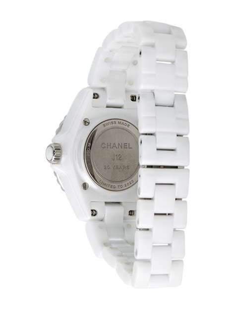 chanel j12 20th anniversary|chanel j12 watch price list.